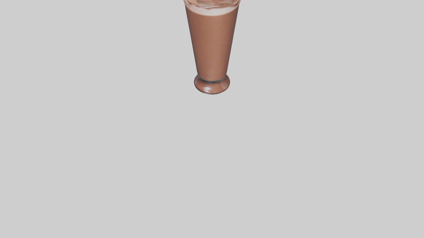 3D model Chocolate milk model VR / AR / low-poly