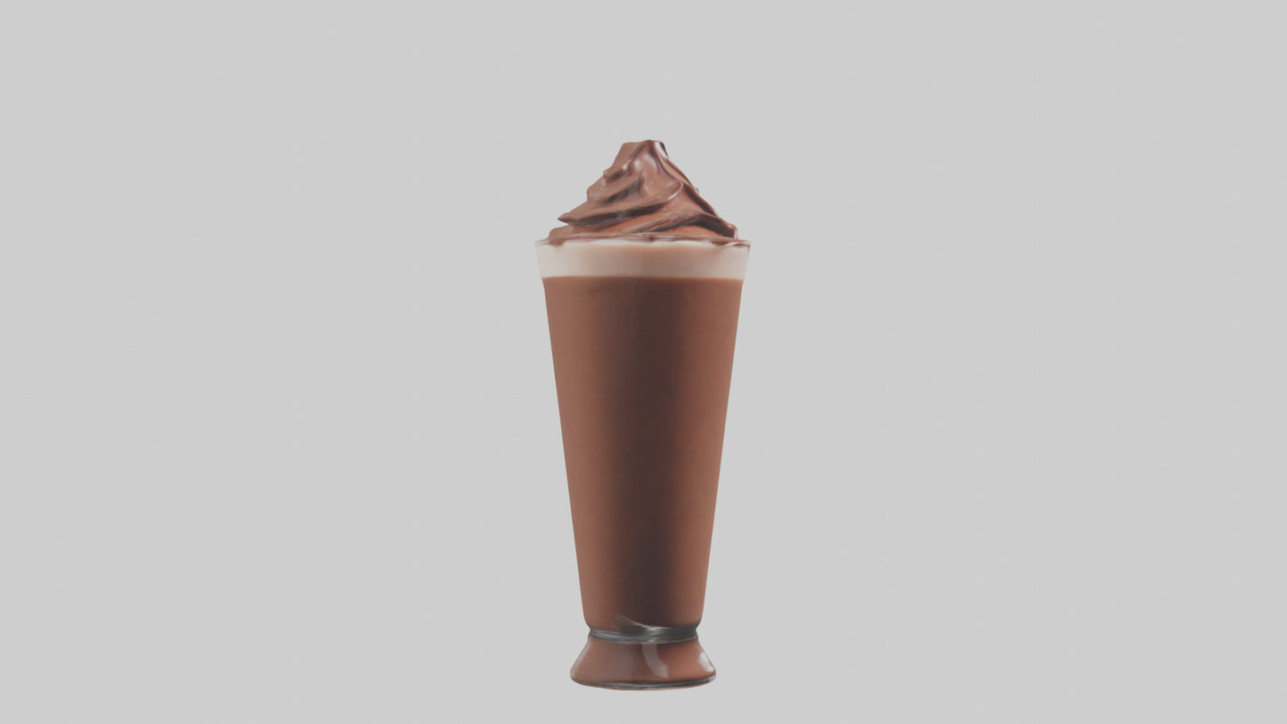 3D model Chocolate milk model VR / AR / low-poly