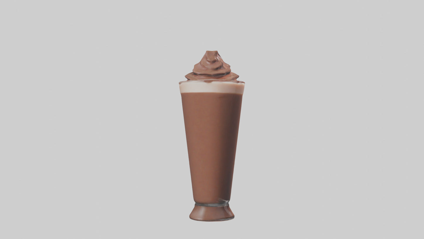 3D model Chocolate milk model VR / AR / low-poly