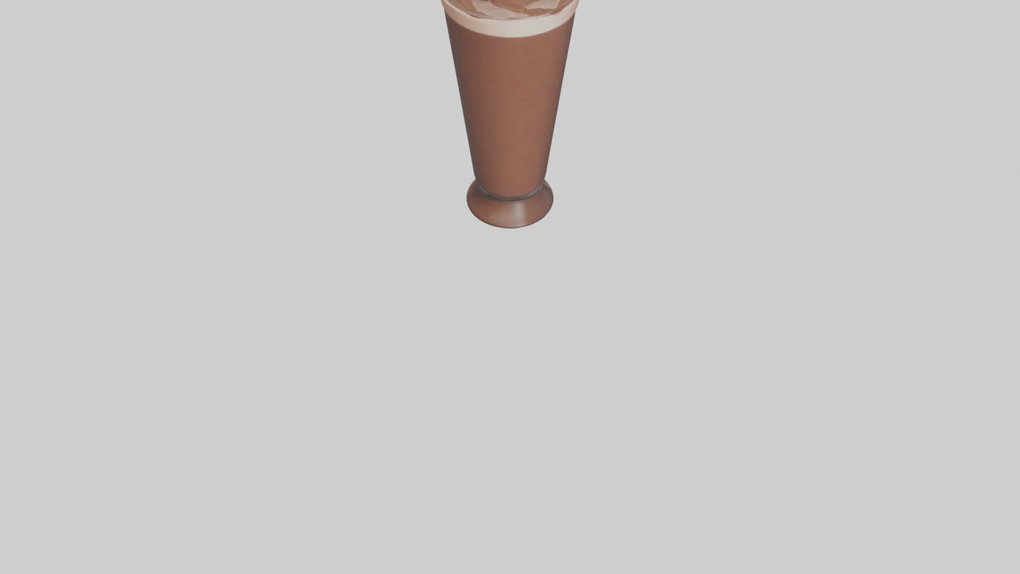3D model Chocolate milk model VR / AR / low-poly