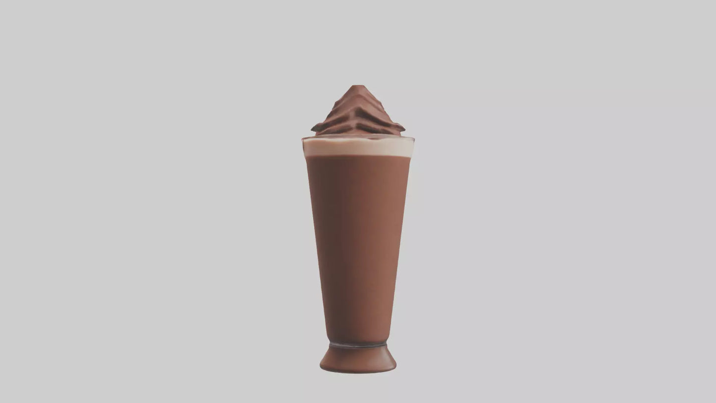 3D model Chocolate milk model VR / AR / low-poly