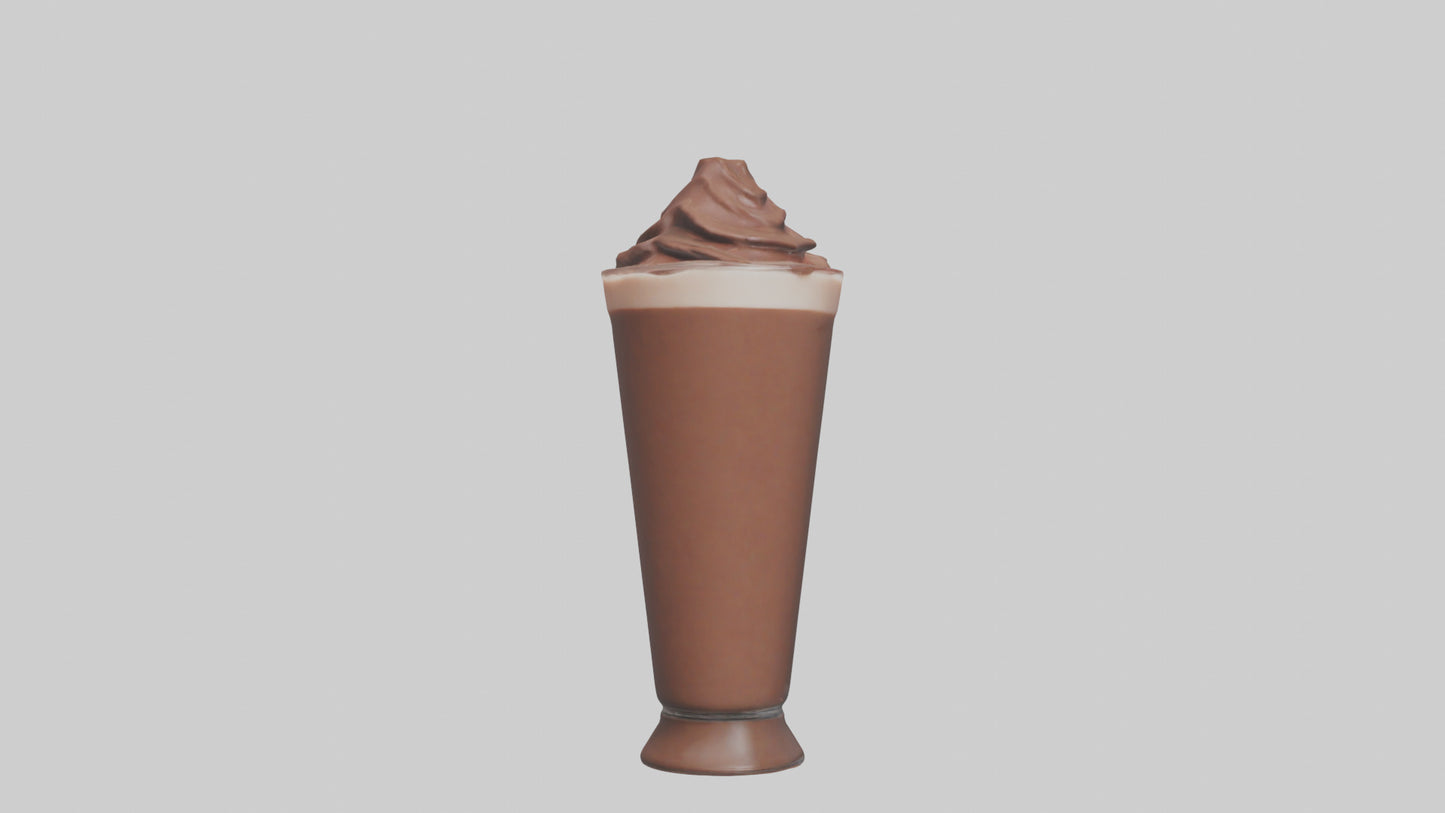 3D model Chocolate milk model VR / AR / low-poly