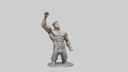 Chris Hemsworth statue model VR / AR / low-poly