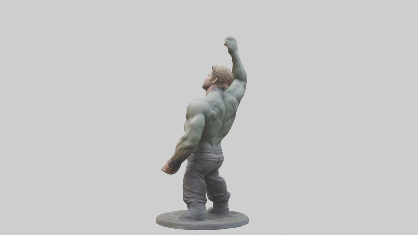 Chris Hemsworth statue model VR / AR / low-poly