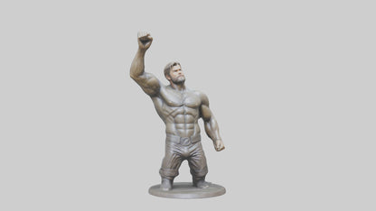 Chris Hemsworth statue model VR / AR / low-poly