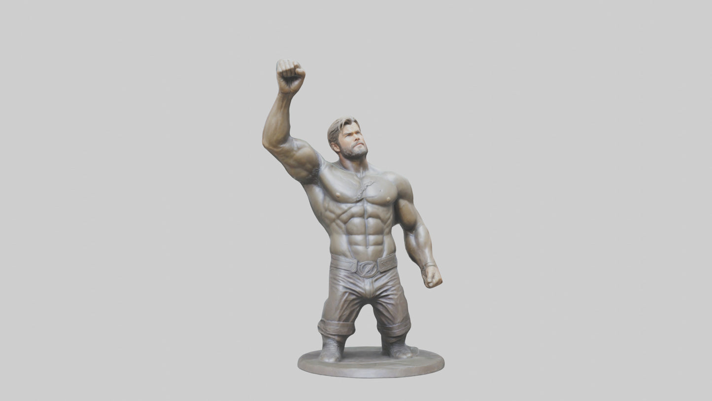 Chris Hemsworth statue model VR / AR / low-poly