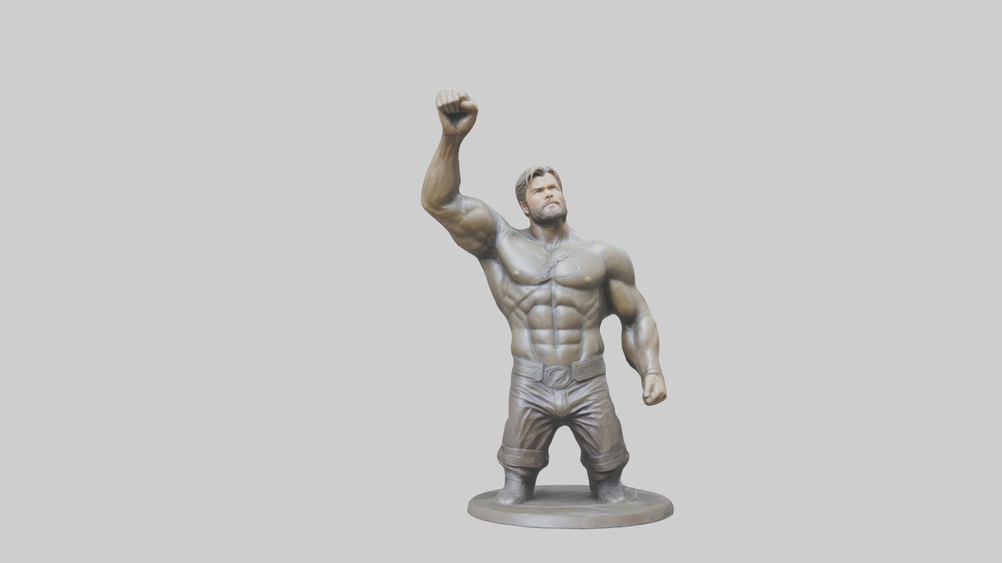 Chris Hemsworth statue model VR / AR / low-poly