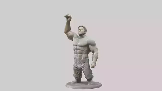 Chris Hemsworth statue model VR / AR / low-poly