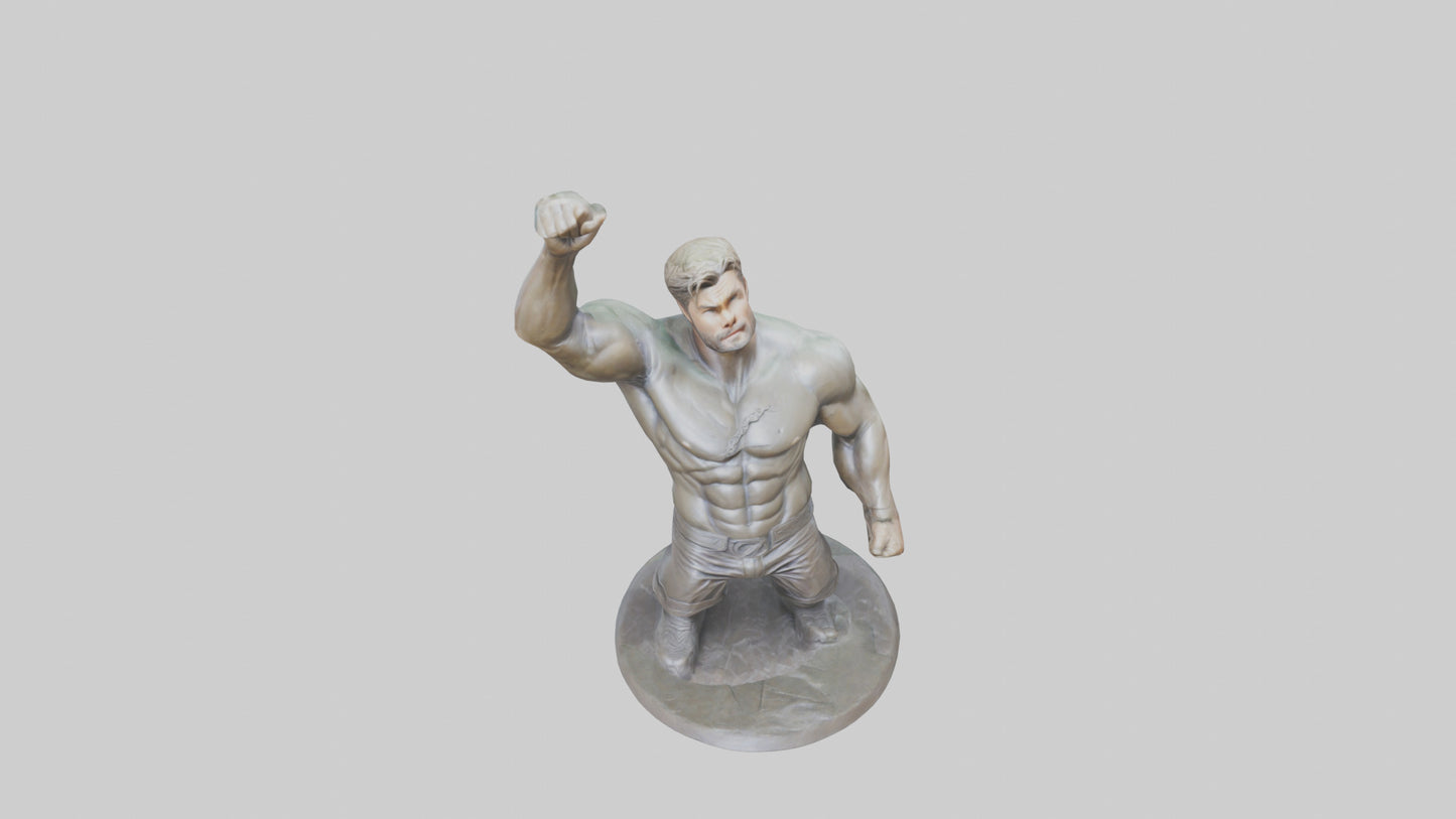 Chris Hemsworth statue model VR / AR / low-poly