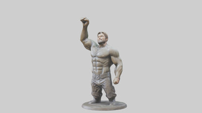 Chris Hemsworth statue model VR / AR / low-poly