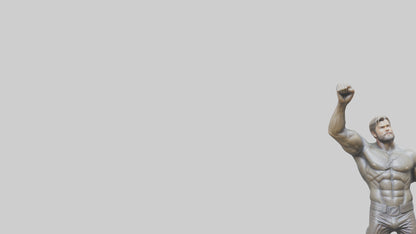 Chris Hemsworth statue model VR / AR / low-poly