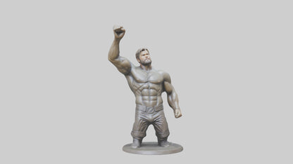 Chris Hemsworth statue model VR / AR / low-poly