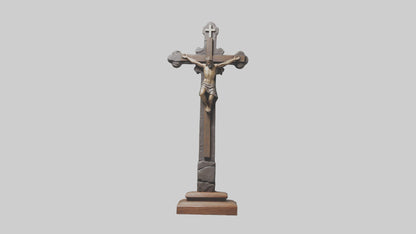 Christian Cross sculpture model VR / AR / low-poly