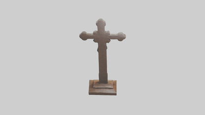 Christian Cross sculpture model VR / AR / low-poly