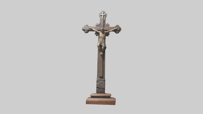 Christian Cross sculpture model VR / AR / low-poly