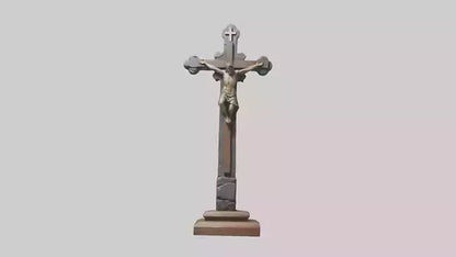 Christian Cross sculpture model VR / AR / low-poly