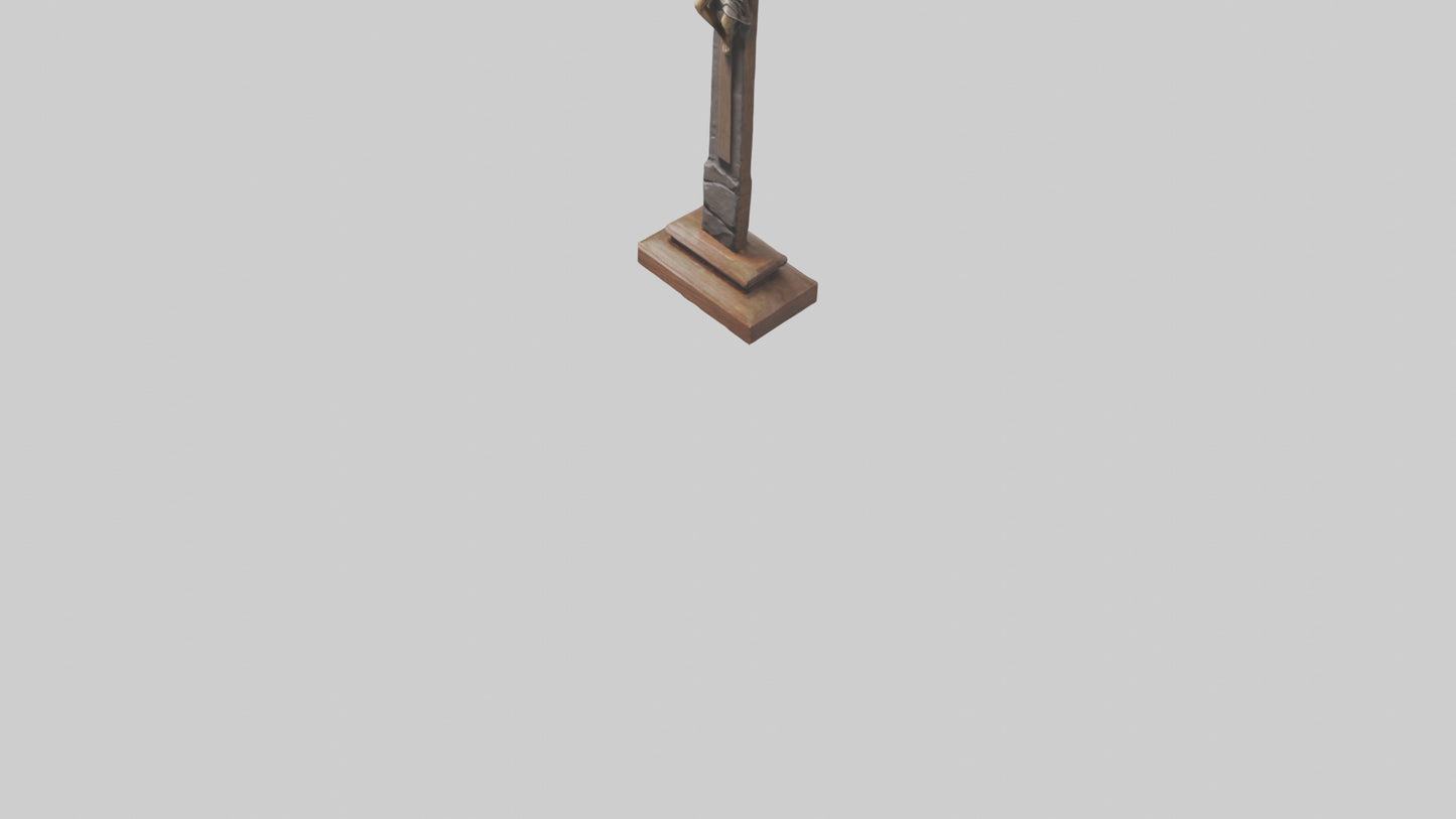 Christian Cross sculpture model VR / AR / low-poly