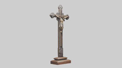 Christian Cross sculpture model VR / AR / low-poly