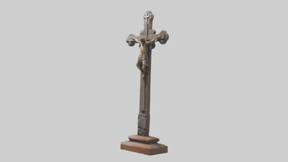 Christian Cross sculpture model VR / AR / low-poly
