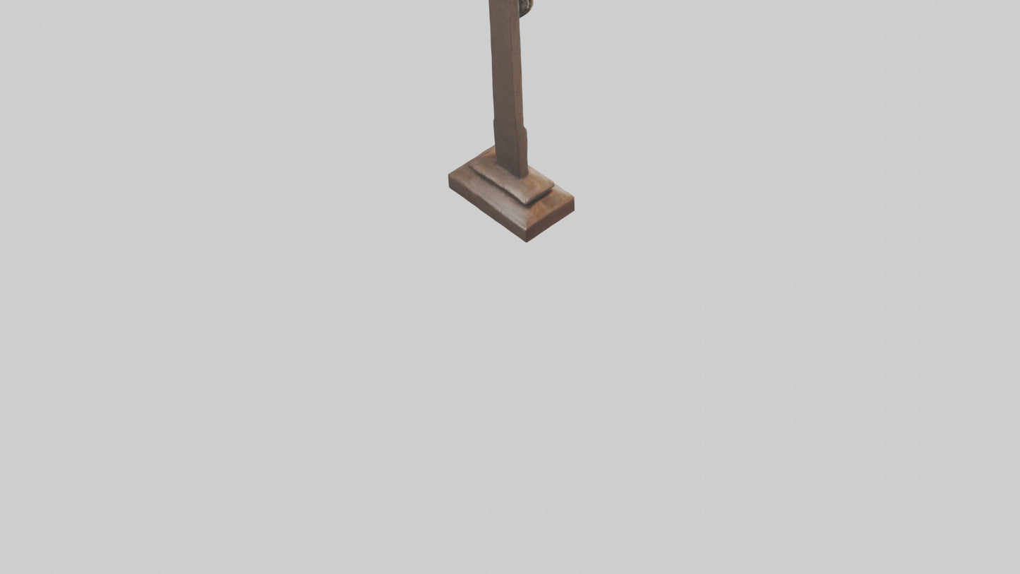 Christian Cross sculpture model VR / AR / low-poly
