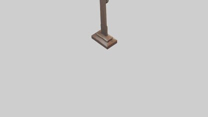 Christian Cross sculpture model VR / AR / low-poly