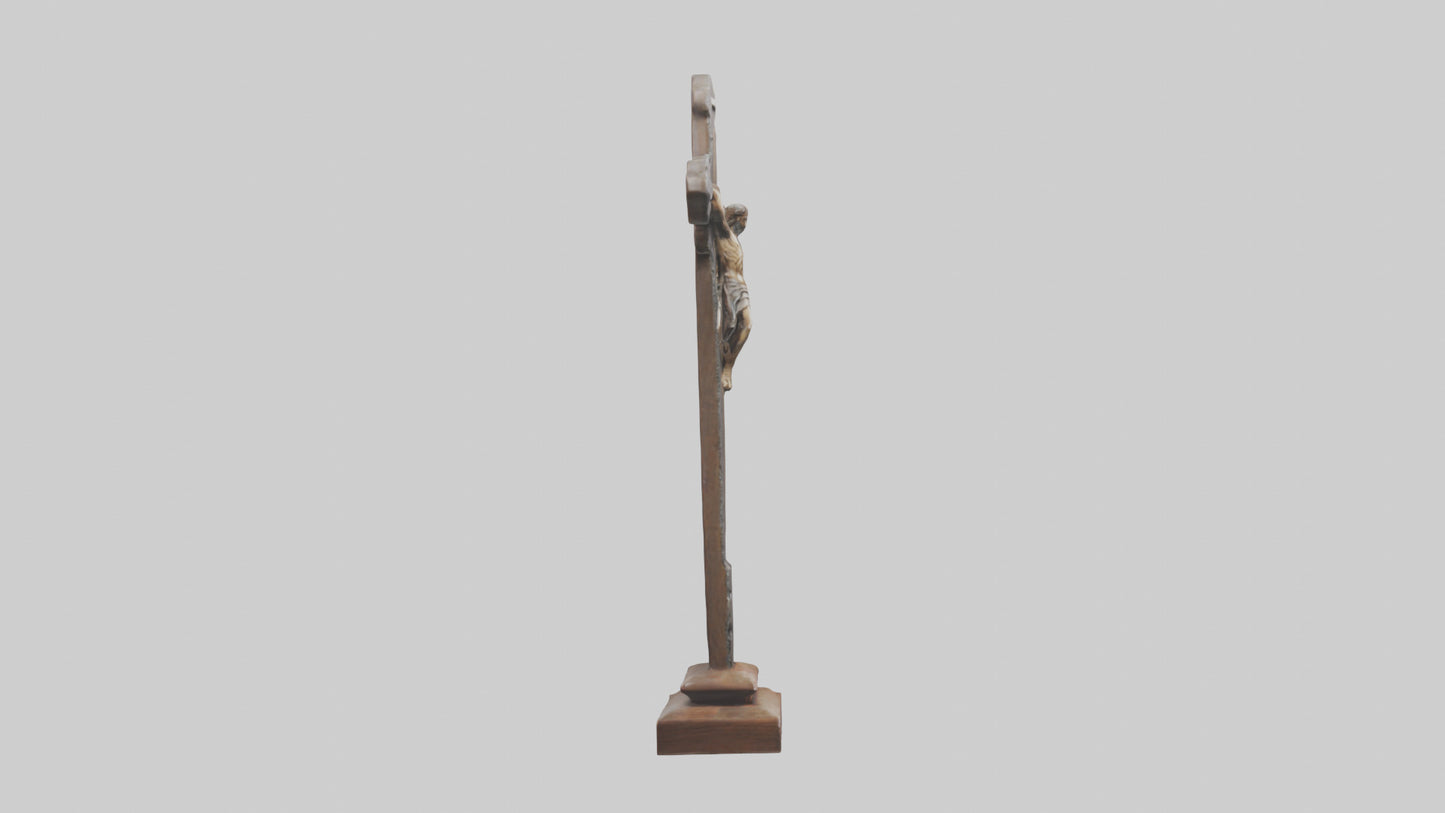 Christian Cross sculpture model VR / AR / low-poly