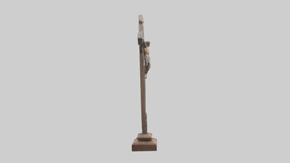 Christian Cross sculpture model VR / AR / low-poly