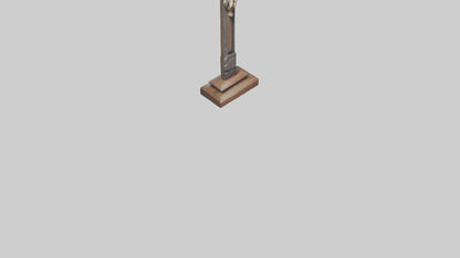 Christian Cross sculpture model VR / AR / low-poly