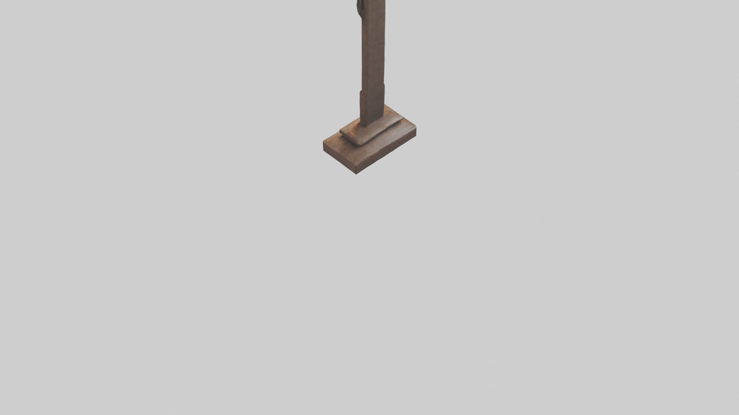 Christian Cross sculpture model VR / AR / low-poly