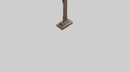 Christian Cross sculpture model VR / AR / low-poly