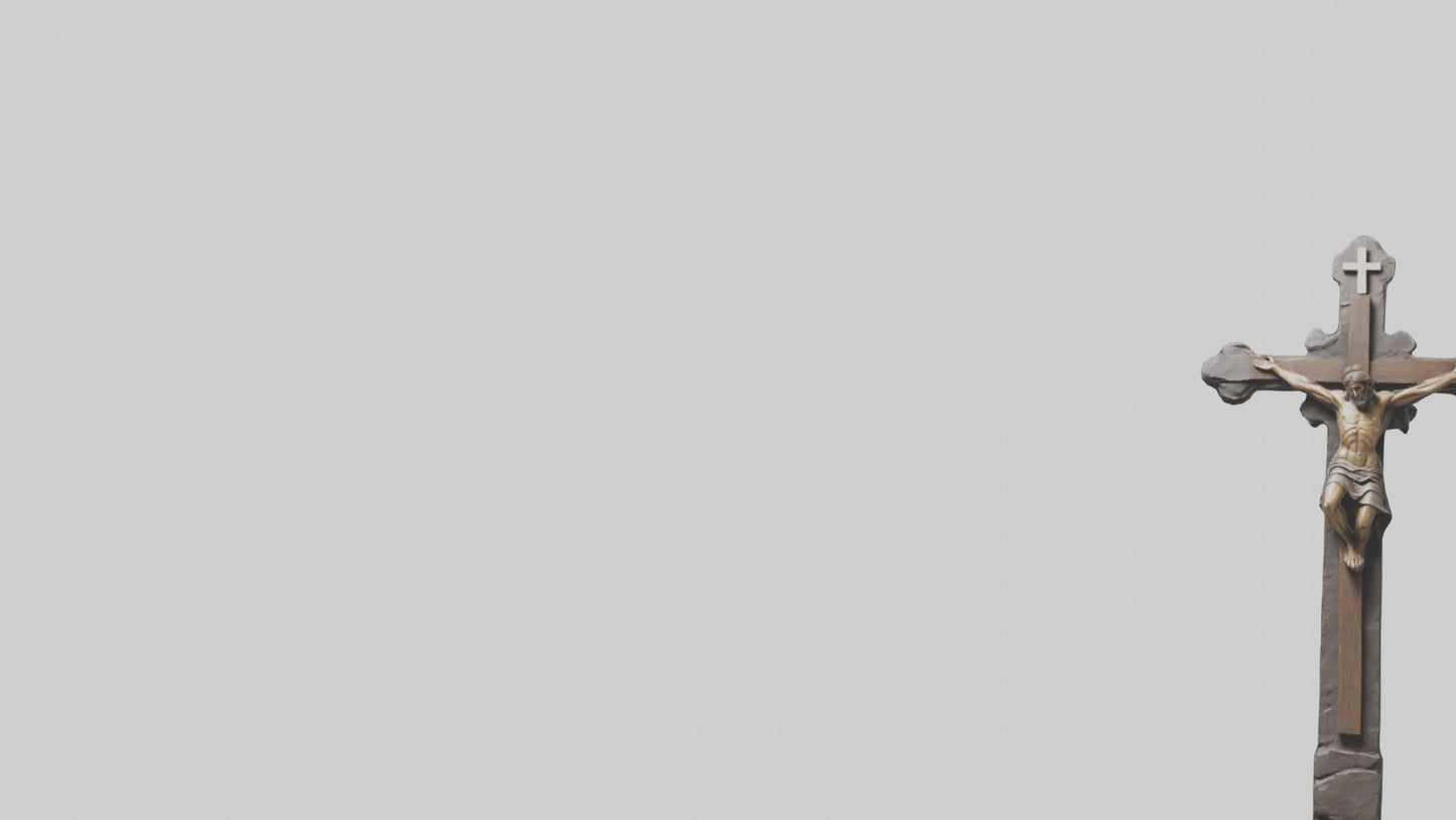 Christian Cross sculpture model VR / AR / low-poly