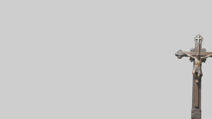 Christian Cross sculpture model VR / AR / low-poly