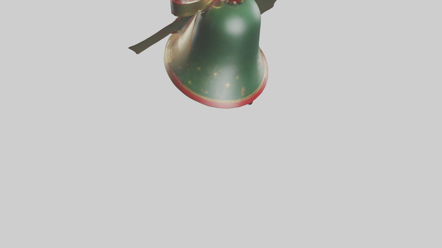 3D model Christmas Bell Model VR / AR / low-poly