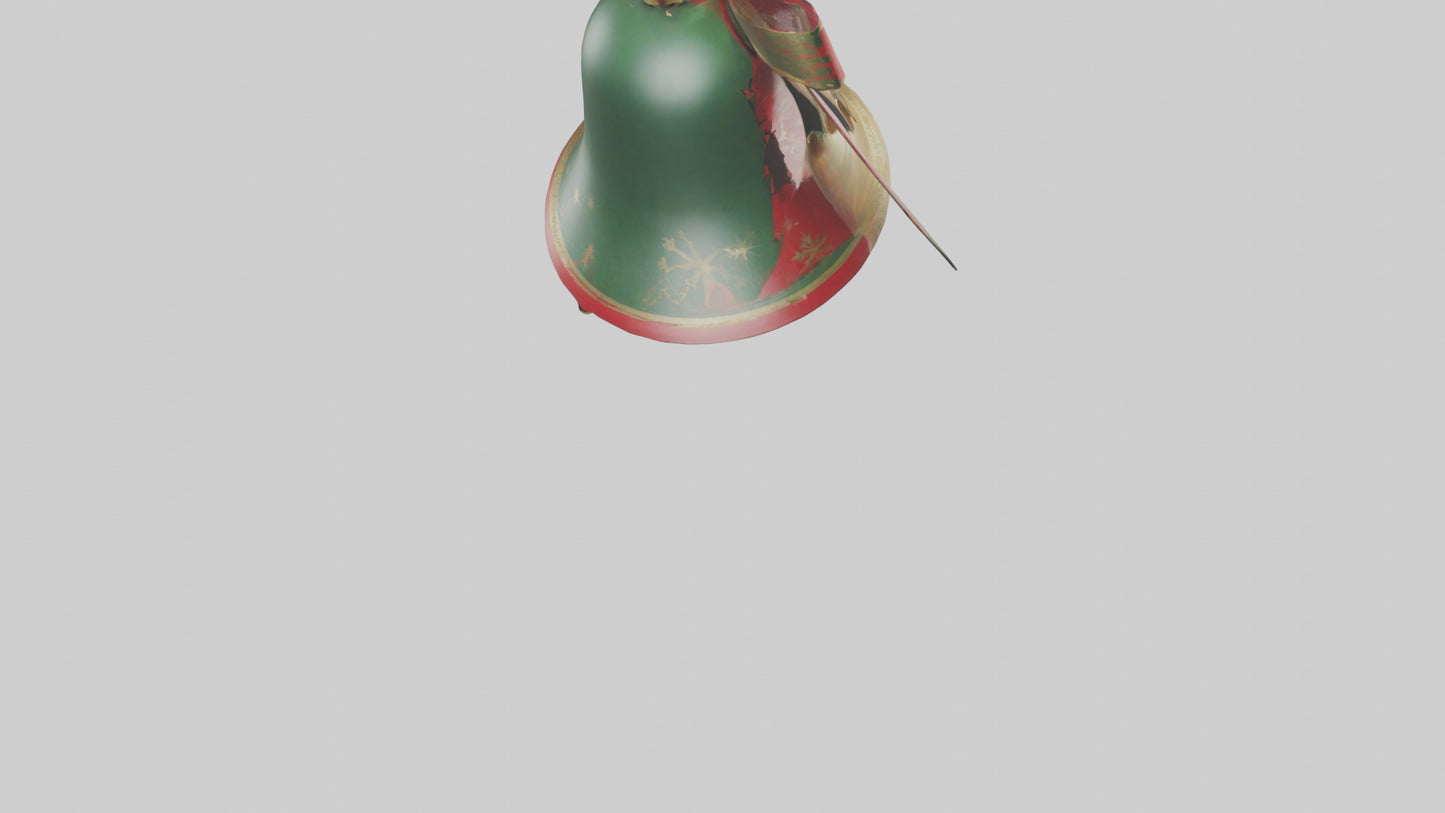 3D model Christmas Bell Model VR / AR / low-poly