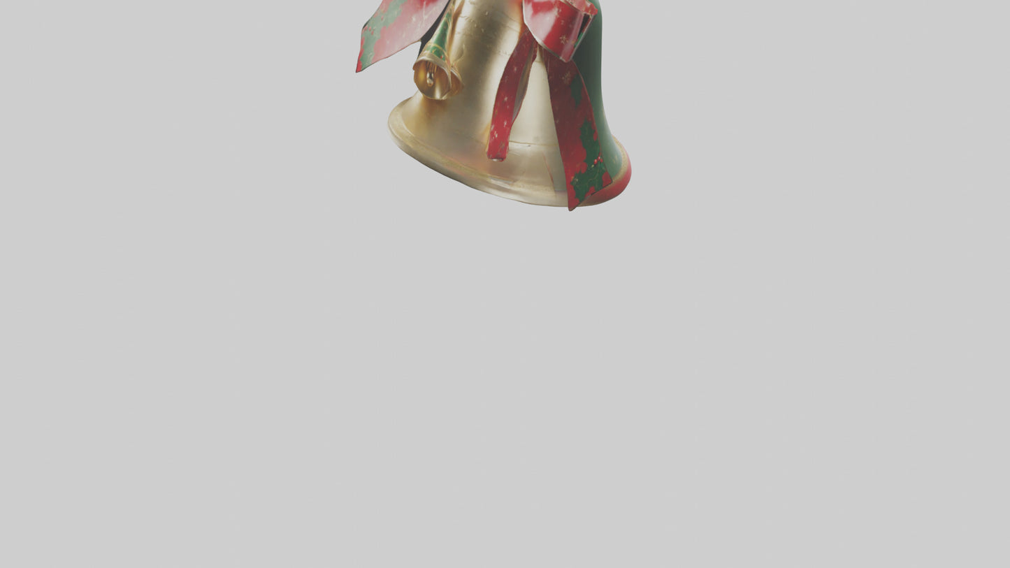 3D model Christmas Bell Model VR / AR / low-poly