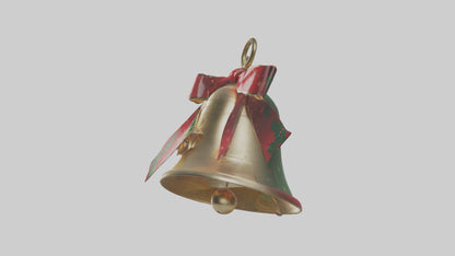 3D model Christmas Bell Model VR / AR / low-poly