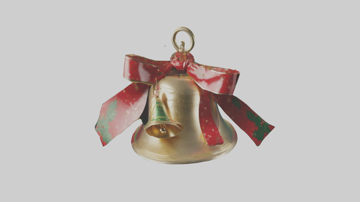 3D model Christmas Bell Model VR / AR / low-poly