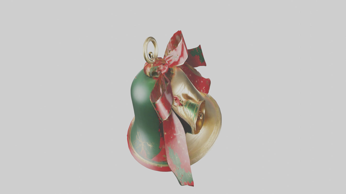 3D model Christmas Bell Model VR / AR / low-poly