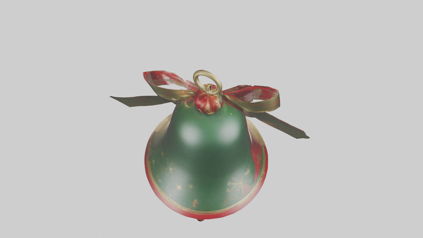 3D model Christmas Bell Model VR / AR / low-poly