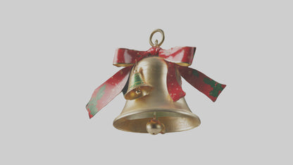 3D model Christmas Bell Model VR / AR / low-poly