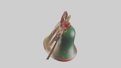 3D model Christmas Bell Model VR / AR / low-poly