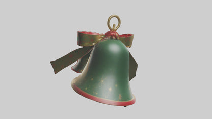 3D model Christmas Bell Model VR / AR / low-poly