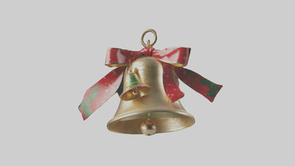 3D model Christmas Bell Model VR / AR / low-poly