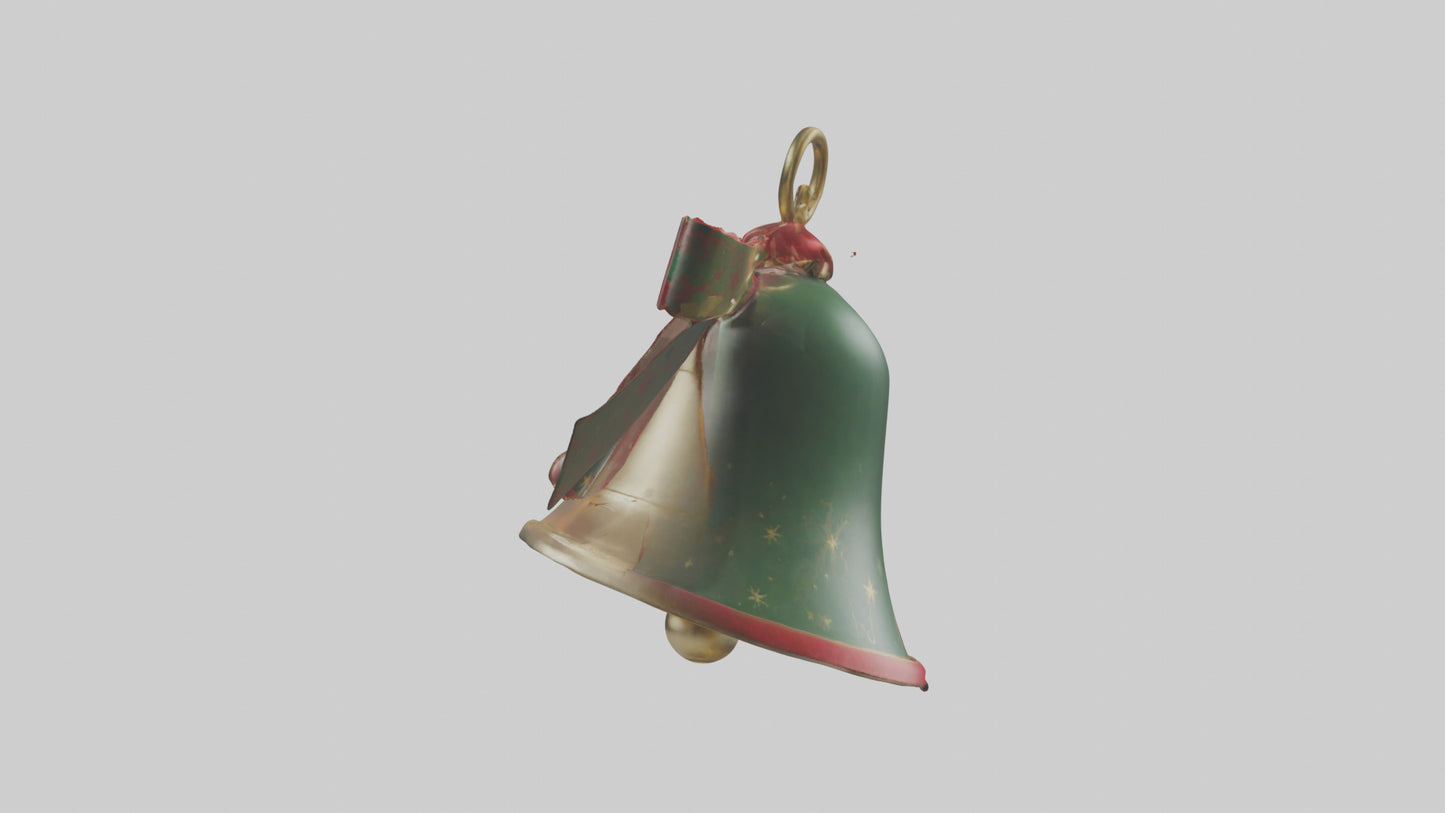 3D model Christmas Bell Model VR / AR / low-poly