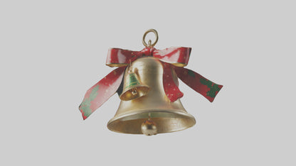 3D model Christmas Bell Model VR / AR / low-poly