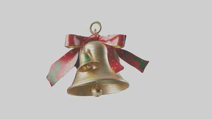 3D model Christmas Bell Model VR / AR / low-poly