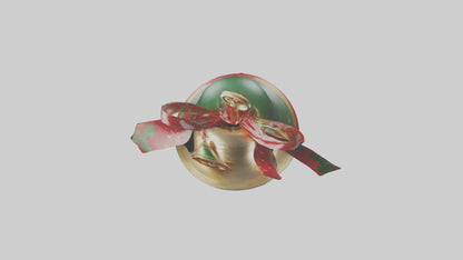 3D model Christmas Bell Model VR / AR / low-poly