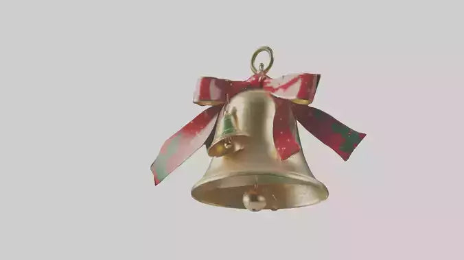 3D model Christmas Bell Model VR / AR / low-poly