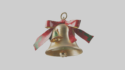 3D model Christmas Bell Model VR / AR / low-poly