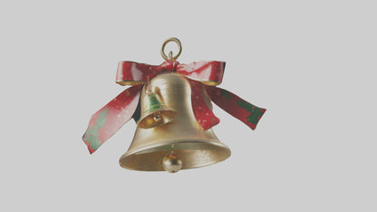 3D model Christmas Bell Model VR / AR / low-poly